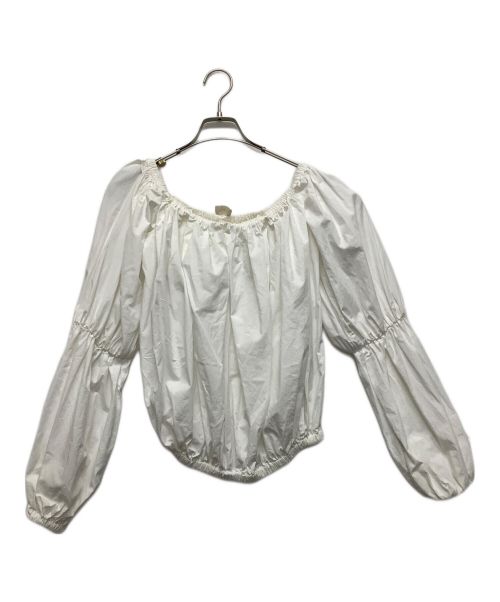 cygne（シーニュ）cygne (シーニュ) バルーンギャザーブラウス ホワイト サイズ:-の古着・服飾アイテム
