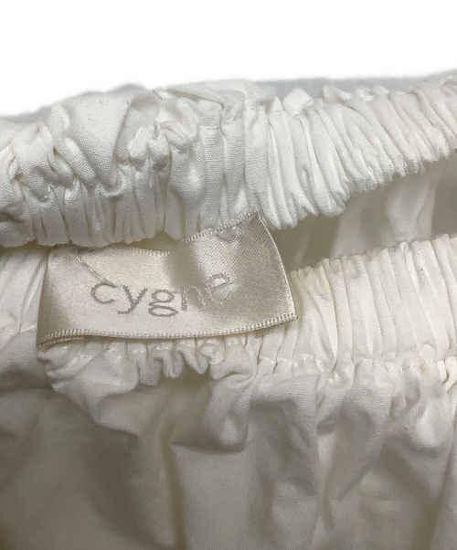 cygne（シーニュ）cygne (シーニュ) バルーンギャザーブラウス ホワイト サイズ:-の古着・服飾アイテム