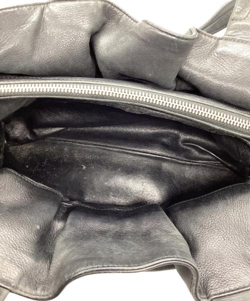 BVLGARI（ブルガリ）BVLGARI (ブルガリ) レザーショルダーバッグ ブラックの古着・服飾アイテム