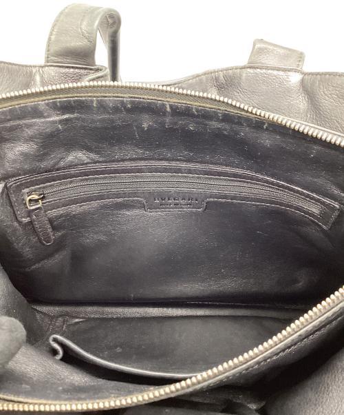 BVLGARI（ブルガリ）BVLGARI (ブルガリ) レザーショルダーバッグ ブラックの古着・服飾アイテム