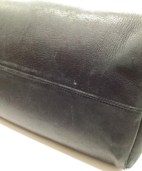 BVLGARI（ブルガリ）BVLGARI (ブルガリ) レザーショルダーバッグ ブラックの古着・服飾アイテム
