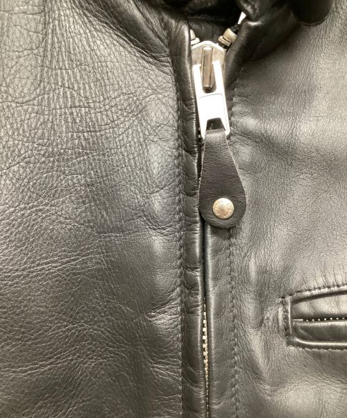 Schott（ショット）Schott (ショット) シングルライダースジャケット ブラック サイズ:34の古着・服飾アイテム