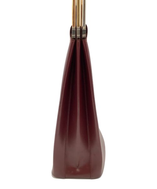 Cartier（カルティエ）Cartier (カルティエ) ハンドバッグ ボルドーの古着・服飾アイテム