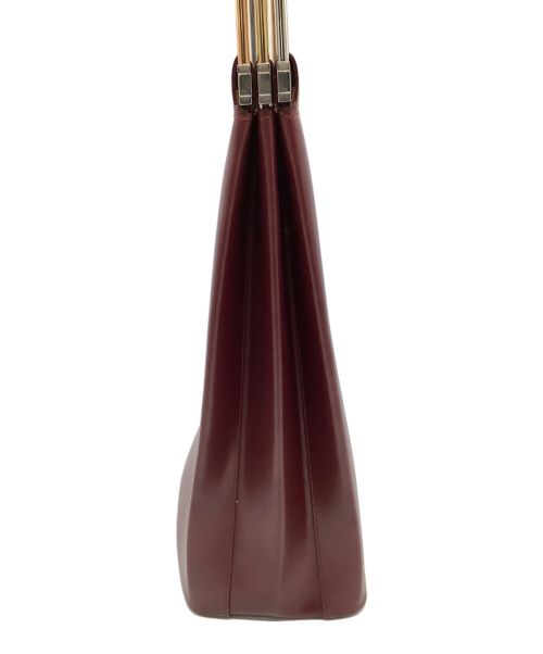 Cartier（カルティエ）Cartier (カルティエ) ハンドバッグ ボルドーの古着・服飾アイテム