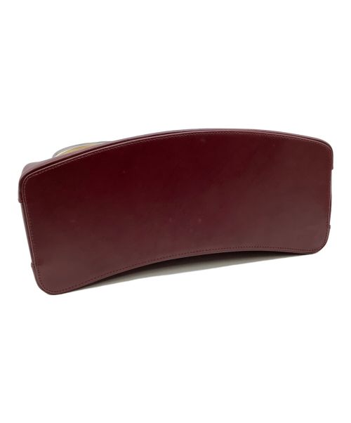 Cartier（カルティエ）Cartier (カルティエ) ハンドバッグ ボルドーの古着・服飾アイテム