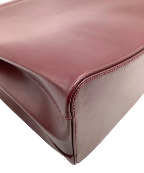 Cartier（カルティエ）Cartier (カルティエ) ハンドバッグ ボルドーの古着・服飾アイテム