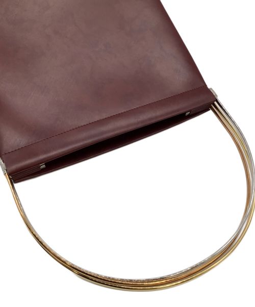 Cartier（カルティエ）Cartier (カルティエ) ハンドバッグ ボルドーの古着・服飾アイテム