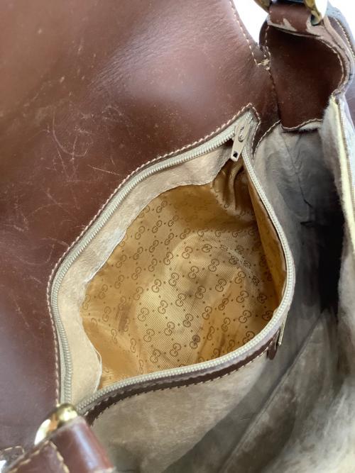 GUCCI（グッチ）GUCCI (グッチ) ショルダーバッグ ブラウン×ベージュの古着・服飾アイテム