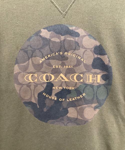 COACH（コーチ）COACH (コーチ) スウェットシャツ グリーン サイズ:Ｍの古着・服飾アイテム