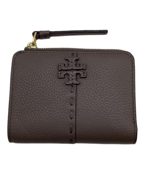 TORY BURCH（トリーバーチ）TORY BURCH (トリーバーチ) 2つ折り財布　TORY BURCH ブラウンの古着・服飾アイテム