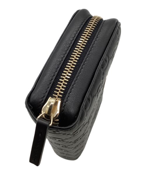 GUCCI（グッチ）GUCCI (グッチ) ラウンドファスナーウォレット ブラックの古着・服飾アイテム