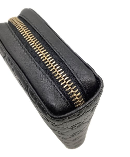 GUCCI（グッチ）GUCCI (グッチ) ラウンドファスナーウォレット ブラックの古着・服飾アイテム