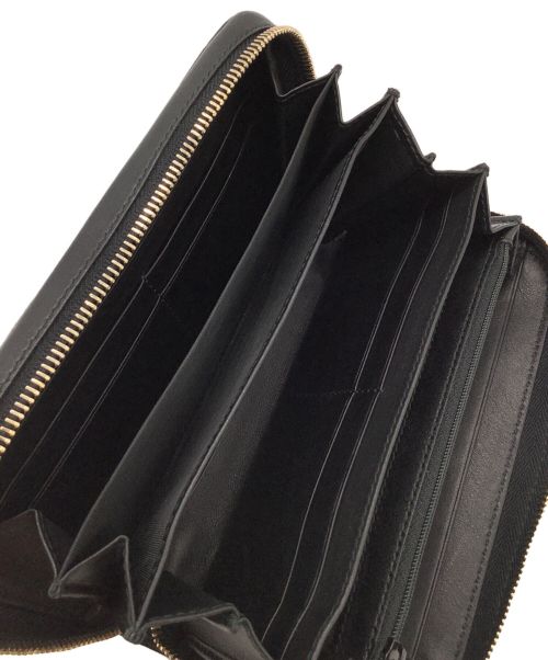 GUCCI（グッチ）GUCCI (グッチ) ラウンドファスナーウォレット ブラックの古着・服飾アイテム