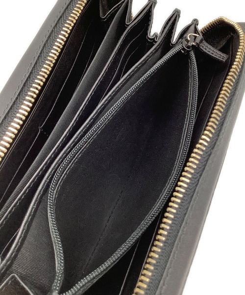 GUCCI（グッチ）GUCCI (グッチ) ラウンドファスナーウォレット ブラックの古着・服飾アイテム