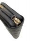 中古・古着 GUCCI (グッチ) ラウンドファスナーウォレット ブラック：25000円