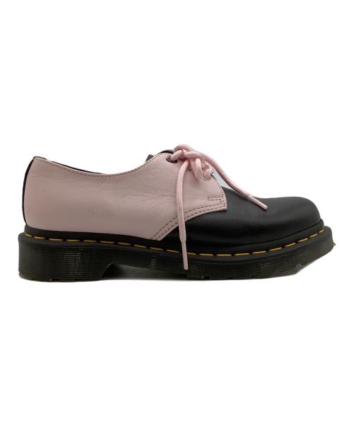 Dr.Martens（ドクターマーチン）Dr.Martens (ドクターマーチン) レザーシューズ ブラック×ピンク サイズ:UK4の古着・服飾アイテム
