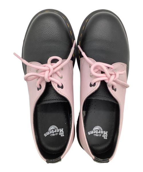 Dr.Martens（ドクターマーチン）Dr.Martens (ドクターマーチン) レザーシューズ ブラック×ピンク サイズ:UK4の古着・服飾アイテム