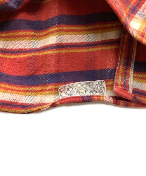 WAREHOUSE（ウエアハウス）WAREHOUSE (ウエアハウス) ネルシャツ レッド サイズ:38の古着・服飾アイテム