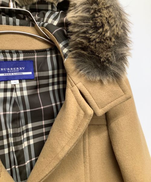 BURBERRY BLUE LABEL（バーバリー ブルー レーベル）BURBERRY BLUE LABEL (バーバリーブルーレーベル) ショートコート ベージュ サイズ:38の古着・服飾アイテム
