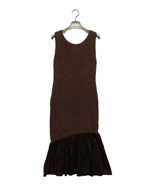 ALEXIA STAM（アリシアスタン）ALEXIA STAM (アリシアスタン) ドッキングワンピース ブラウン サイズ:Freeの古着・服飾アイテム