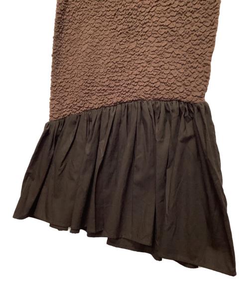 ALEXIA STAM（アリシアスタン）ALEXIA STAM (アリシアスタン) ドッキングワンピース ブラウン サイズ:Freeの古着・服飾アイテム