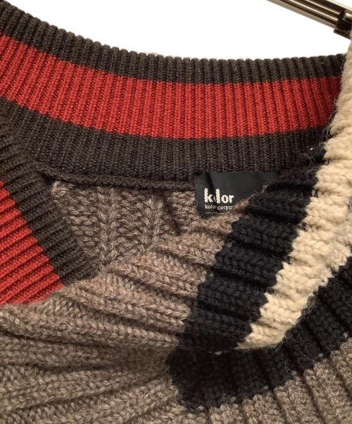 KOLOR（カラー）KOLOR (カラー) ビッグケーブルニット ブラウン サイズ:サイズ3の古着・服飾アイテム