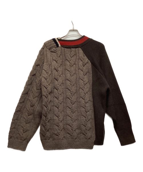 KOLOR（カラー）KOLOR (カラー) ビッグケーブルニット ブラウン サイズ:サイズ3の古着・服飾アイテム