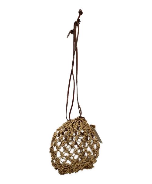 D-VEC（ディーベック）D-VEC (ディーベック) しな織創芸石田 巾着バッグ ブラウンの古着・服飾アイテム