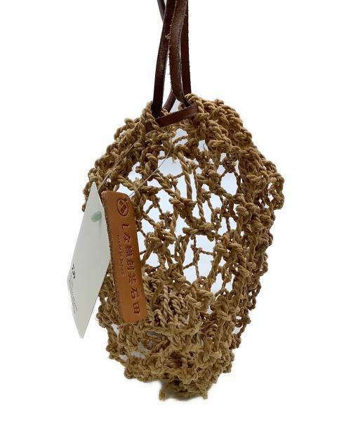 D-VEC（ディーベック）D-VEC (ディーベック) しな織創芸石田 巾着バッグ ブラウンの古着・服飾アイテム