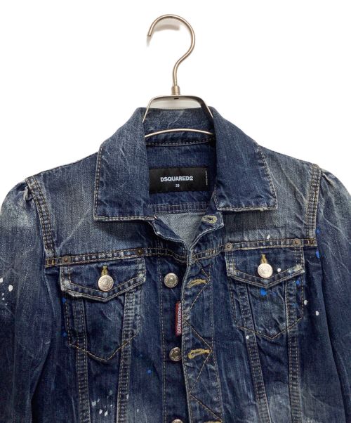 DSQUARED2（ディースクエアード）DSQUARED2 (ディースクエアード) デニムジャケット インディゴ サイズ:38の古着・服飾アイテム