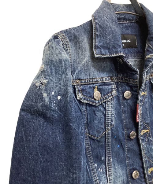 DSQUARED2（ディースクエアード）DSQUARED2 (ディースクエアード) デニムジャケット インディゴ サイズ:38の古着・服飾アイテム