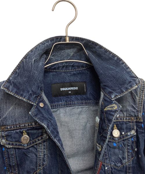 DSQUARED2（ディースクエアード）DSQUARED2 (ディースクエアード) デニムジャケット インディゴ サイズ:38の古着・服飾アイテム