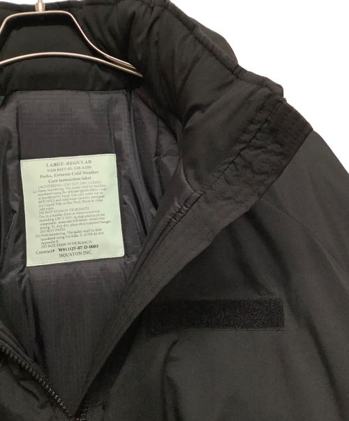 HOUSTON（ヒューストン）HOUSTON (ヒューストン) 中綿ジャケット ブラック サイズ:Lの古着・服飾アイテム