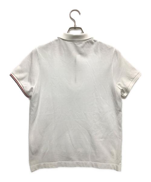 MONCLER（モンクレール）MONCLER (モンクレール) ポロシャツ ホワイト サイズ:Sの古着・服飾アイテム