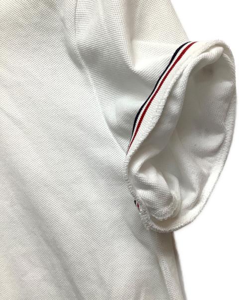 MONCLER（モンクレール）MONCLER (モンクレール) ポロシャツ ホワイト サイズ:Sの古着・服飾アイテム