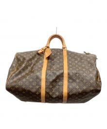 LOUIS VUITTON（ルイ ヴィトン）の古着「キーポル55 M41424 モノグラム　ボストンバッグ」｜ブラウン