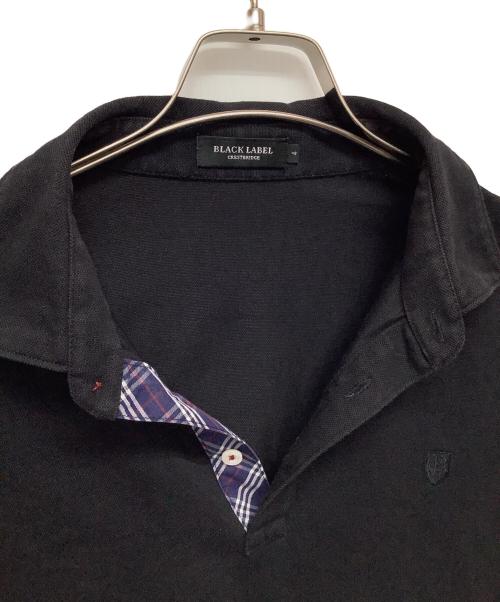 BLACK LABEL CRESTBRIDGE（ブラックレーベル クレストブリッジ）BLACK LABEL CRESTBRIDGE (ブラックレーベル クレストブリッジ) ポロシャツ ブラック サイズ:Lの古着・服飾アイテム