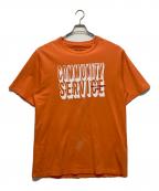 HERON PRESTONヘロンプレストン）の古着「半袖シャツ」｜オレンジ
