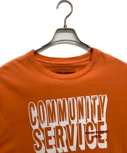 HERON PRESTON（ヘロンプレストン）HERON PRESTON (ヘロンプレストン) 半袖シャツ オレンジ サイズ:Mの古着・服飾アイテム