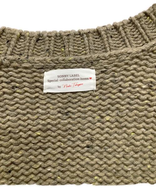 Sonny Label（サニーレーベル）Sonny Label (サニーレーベル) NaokoTakayama ニットカーディガン ブラウン サイズ:Freeの古着・服飾アイテム