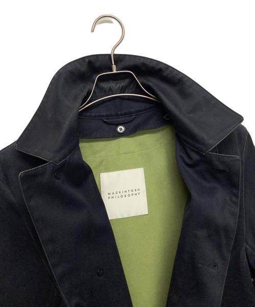 MACKINTOSH PHILOSOPHY（マッキントッシュ フィロソフィー）MACKINTOSH PHILOSOPHY (マッキントッシュ フィロソフィー) ステンカラーコート ネイビー サイズ:36の古着・服飾アイテム