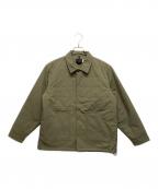 New Eraニューエラ）の古着「ライトパフ シャツジャケット」｜グリーン