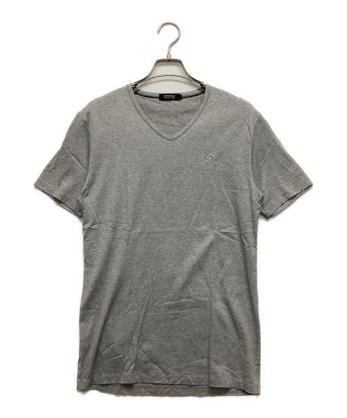 BURBERRY BLACK LABEL（バーバリーブラックレーベル）BURBERRY BLACK LABEL (バーバリーブラックレーベル) Vネックカットソー グレー サイズ:3の古着・服飾アイテム