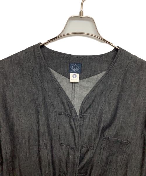 POST O'ALLS（ポストオーバーオールズ）POST O'ALLS (ポストオーバーオールズ) チャイナジャケット　POST O’ALLS グレー サイズ:Lの古着・服飾アイテム