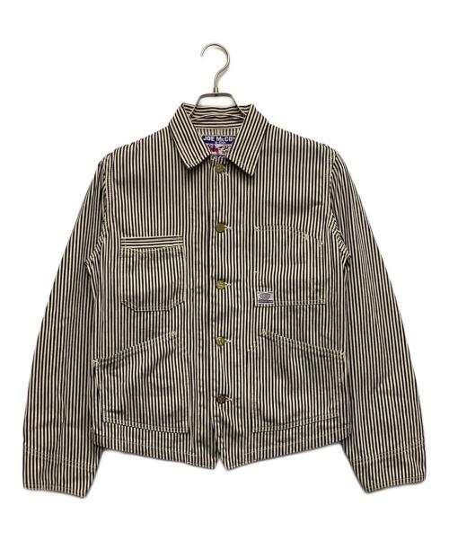 Joe McCOY（ジョーマッコイ）Joe McCOY (ジョーマッコイ) カバーオール ホワイト×ネイビー サイズ:Mサイズの古着・服飾アイテム