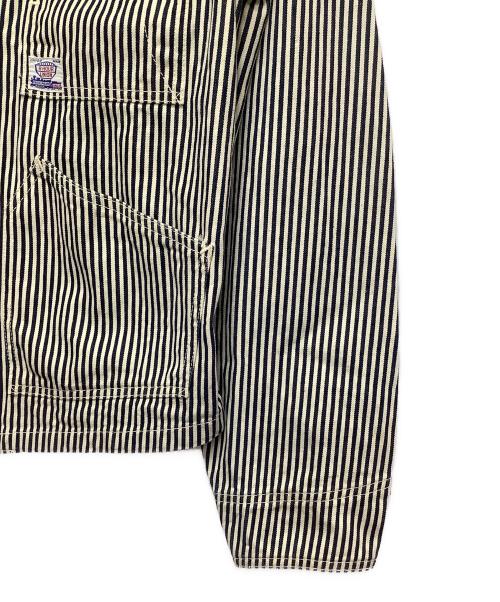 Joe McCOY（ジョーマッコイ）Joe McCOY (ジョーマッコイ) カバーオール ホワイト×ネイビー サイズ:Mサイズの古着・服飾アイテム