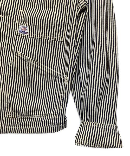 Joe McCOY（ジョーマッコイ）Joe McCOY (ジョーマッコイ) カバーオール ホワイト×ネイビー サイズ:Mサイズの古着・服飾アイテム