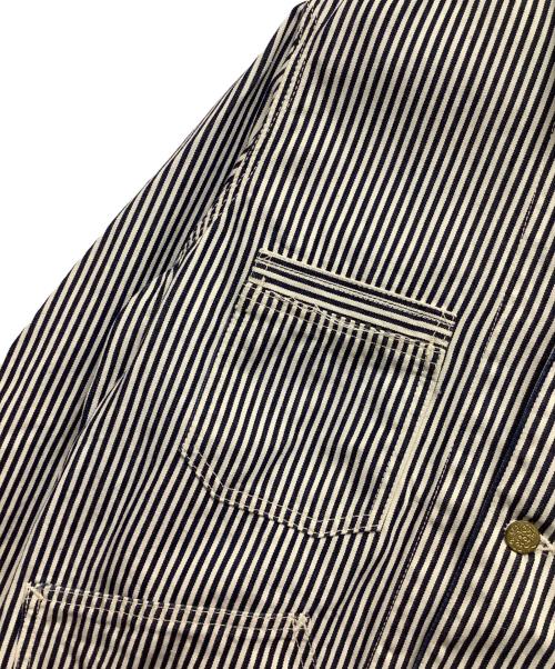 Joe McCOY（ジョーマッコイ）Joe McCOY (ジョーマッコイ) カバーオール ホワイト×ネイビー サイズ:Mサイズの古着・服飾アイテム