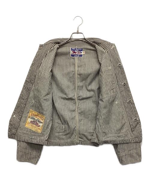 Joe McCOY（ジョーマッコイ）Joe McCOY (ジョーマッコイ) カバーオール ホワイト×ネイビー サイズ:Mサイズの古着・服飾アイテム