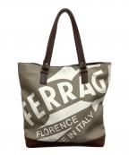 Salvatore Ferragamoサルヴァトーレ フェラガモ）の古着「ロゴトートバッグ」｜ブラウン